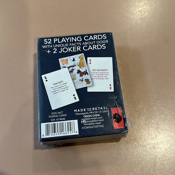 NWT Dog Facts Playing Cards - Picture 3 of 3